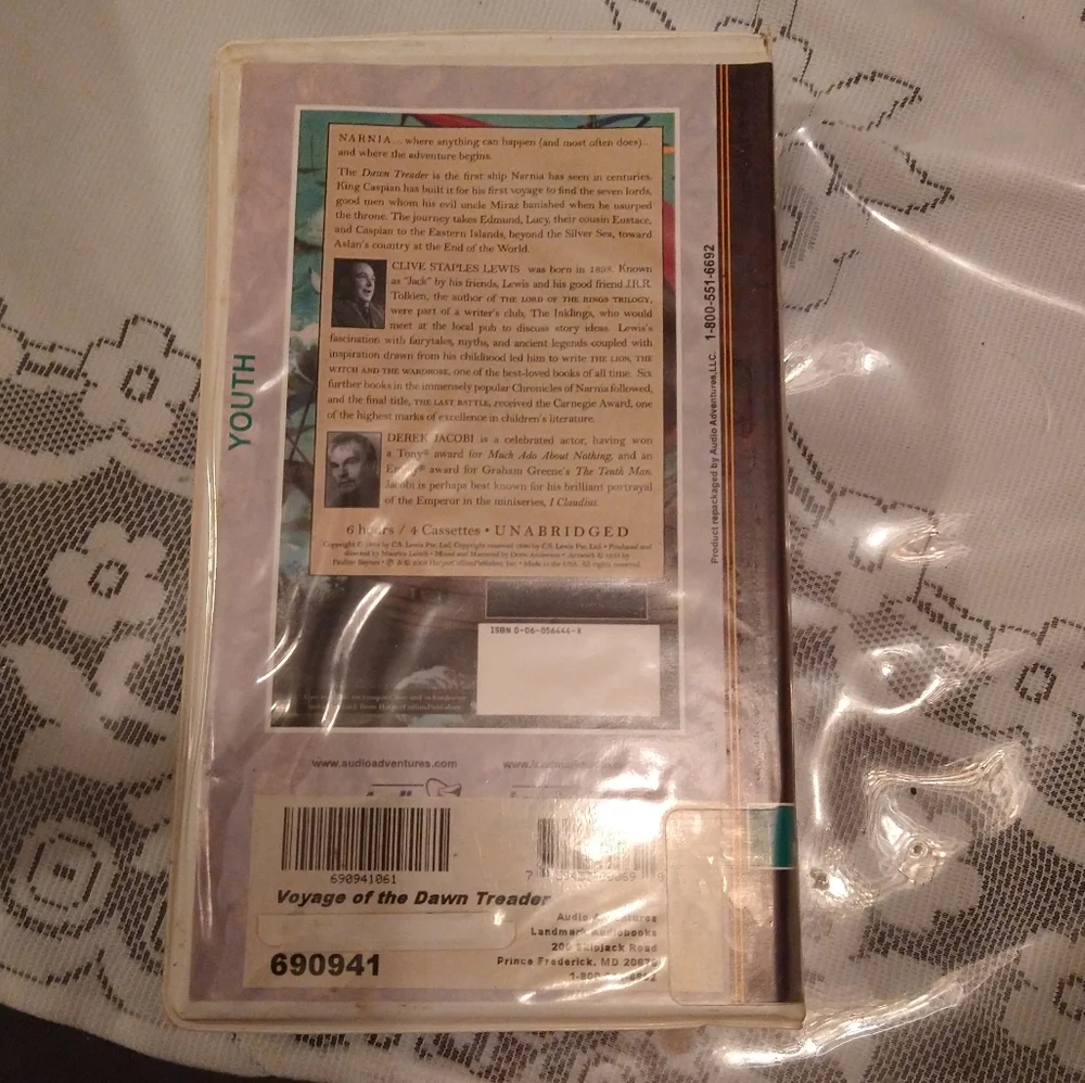 3 CS LEWIS Cassette Audiobooks Unabridged Voyage Dawn Treader Prince Last Battle - Picture 9 of 11